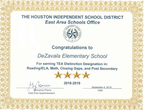 TEA Distinction Designation